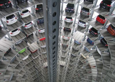 Garage de voitures à plusieurs étages