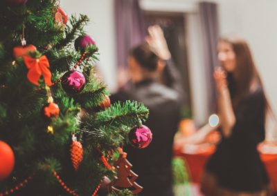 Arbre de noël en focus