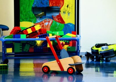 Coin pour les enfants dans une salle d'attente