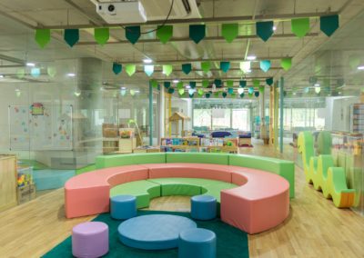Intérieur d'une crèche